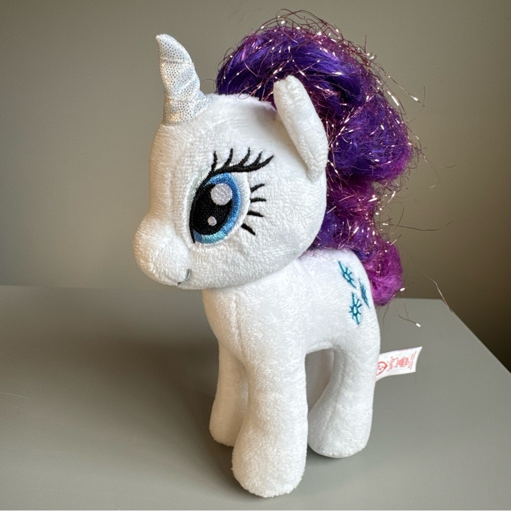 2015 My Little Pony Ty Plush Toy Sparkle Rarity Hasbro Stuffed Unicorn Collect